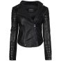 Veste En Cuir Femme Noir