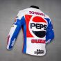Veste Moto Suzuki Kevin Schwantz Pepsi Gp 1988 Vue arrière gauche