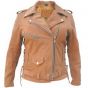 Veste de moto marron