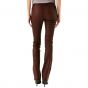 pantalon velours marron femme