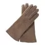 Gants en shearling en daim