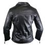 Blouson en Cuir Noir Pour Femme