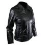 Blouson Noir Cuir Femme