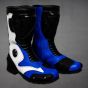 Bottes de moto bleues