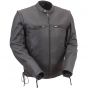 Veste en cuir homme