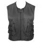 Gilet en cuir de motard