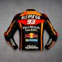 Veste Honda Repsol 2017 Marc Marquez 93 Noire Vue arrière
