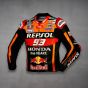 Veste Honda Repsol 2017 Marc Marquez 93 Noire Vue de face latérale