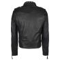 Homme Clouté Collier Blouson de Cuir