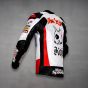 Blouson en Cuir Ducati Noriyuki Haga WSBK 2004 Vue de gauche