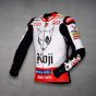 Blouson en Cuir Ducati Noriyuki Haga WSBK 2004 Vue du côté gauche