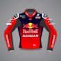 Veste en cuir de motard Red Bull