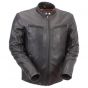 Veste en cuir pour homme biker
