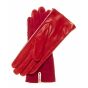 Gants Cuir Rouge Femme