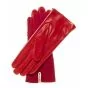 Gants Cuir Rouge Femme