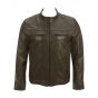 Veste en cuir de motard pour hommes