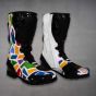 bottes de moto blanches