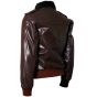 Veste Cuir Marron