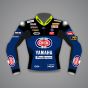 Veste de moto Yamaha bleue