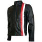 Veste en cuir style biker