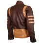 Blouson Moto Marron