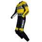 Course Yamaha Costume en Cuir Jaune Vue arrière