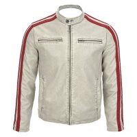 Veste en cuir antique pour hommes