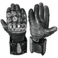 Gants de moto noirs