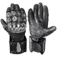 Gants de moto noirs