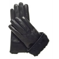 Gants en cuir noir pour hommes