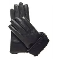Gants en cuir noir pour hommes