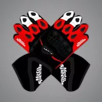 Black Leather Riding Gloves