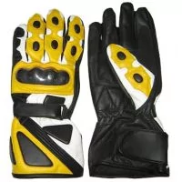 Gants de moto jaunes
