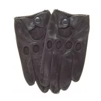 Gants de conduite en cuir noir