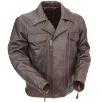 Veste en cuir pour hommes