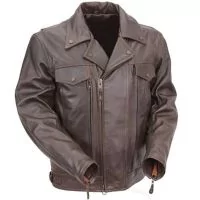 Veste en cuir pour hommes