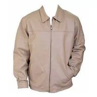 Veste En Cuir Beige Pour Homme