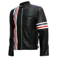 Veste en cuir Captain America