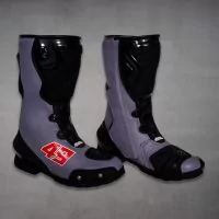 Bottes de moto grises