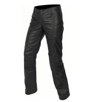 Pantalon en cuir noir tendance