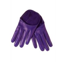 Gants En Cuir Violet
