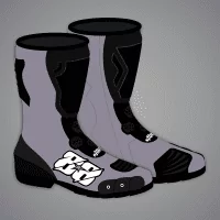Bottes moto grises