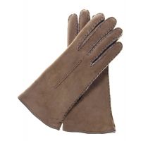 Gants en shearling en daim