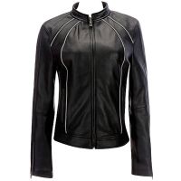 Veste de moto en cuir pour femmes
