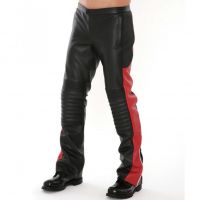 Pantalons de moto en cuir pour hommes