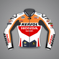 Luca Marini Leather Repsol Jacket MotoGP 2024 front view