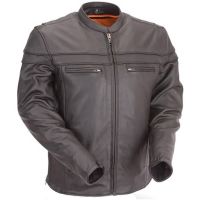 Veste de Moto en Cuir Premium