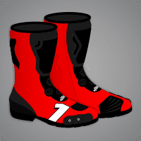 Bottes de Moto Rouges
