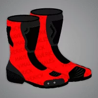 Bottes de course rouges