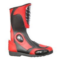 Bottes de moto rouges